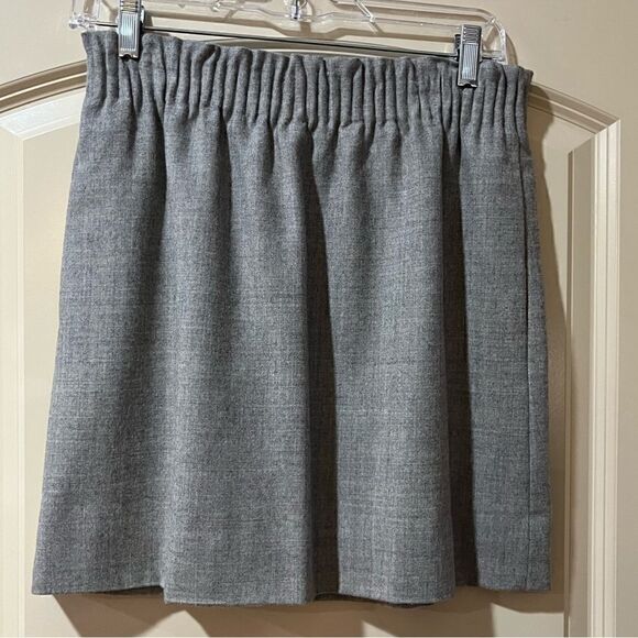J. CREW Wool Mini Skirt Gray Women’s Size 00 - Picture 1 of 6